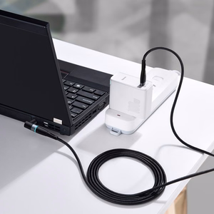 Baseus cinko magnetinis kabelis - Type C iki DC Lenovo 7,9x5,5mm - 100W 2 metrai (CATXC-Y01) juodas
