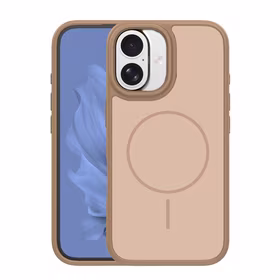 Frame Thin Mag dėklas for iPhone 17 6,3" rudas