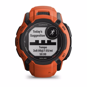 Garmin Instinct 2X Solar 2,79 cm (1.1") MIP 50 mm Skaitmeninis 176 x 176 pikseliai Lietimui jautrus ekranas Raudona GPS (palydovinis)