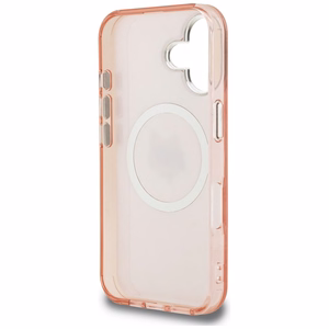 Karl Lagerfeld IML Choupette Head Logo MagSafe Dėklas iPhone 16 - rožinis