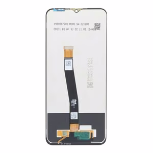 Ekranas Samsung A226 A22 5G su lietimui jautriu stikliuku juodas ORG