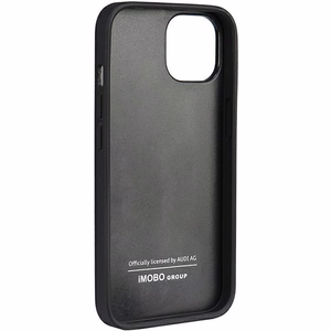 Audi tikros odos kietasis dėklas telefonui iPhone 12 / 12 Pro 6.1 – juodas