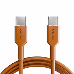 Puro ICON USB-C - USB-C laidas 1.5m - oranžinis