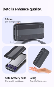 Išorinė baterija Power Bank Awei P19K 5V/2.4A 20000mAh juoda