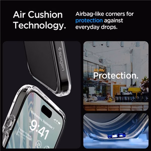 Spigen Ultra Hybrid чехол для iPhone 15 Pro Max - прозрачный матовый