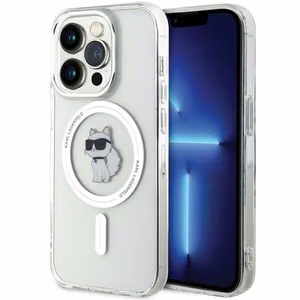 Karl Lagerfeld IML Choupette MagSafe dėklas iPhone 14 Pro Max - permatomas