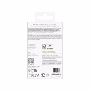 Puro TPE 20W USB-C - Lightning kabelis 2m - baltas