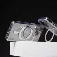 CARE by PanzerGlass Funkcinis dėklas telefonui su stovu iPhone 16 6.1" sidabrinis/sidabrinis Magnetinis 1325