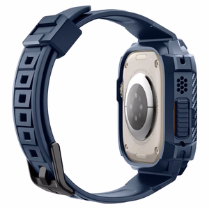 Spigen Rugged Armor Pro dėklas Apple Watch Ultra 1 / 2 (49mm) - jūrinė mėlyna