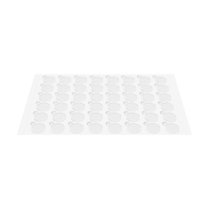 Rebel transparent round double-sided adhesive pads, 10 mm