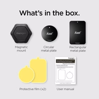 Spigen QS11 Magnetinis automobilio oro angos telefono laikiklis - juodas