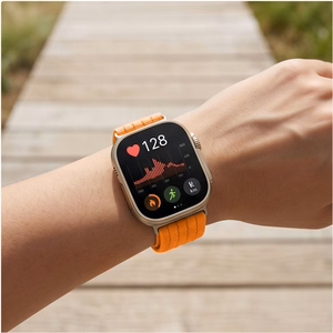 Tech-Protect Nylon Strap for Huawei Watch Fit 3 / 4 / 4 Pro / 5 / 5 Pro - Orange