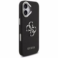 Guess Grained Big 4G Classic Logo dėklas telefonui iPhone 17 - juodas