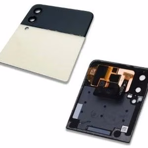 Дисплей Samsung F711 Z Flip3 5G с сенсорным экраном и рамкой (внешний) кремовый оригинал (б/у Grade C)