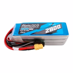 Gens ace G-Tech 2800mAh 22.2V 60C 6S1P LiPo akumuliatorių blokas su XT60 jungtimi