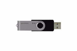 Goodram UTS2 USB atmintukas 8 GB USB A tipo 2.0 Juoda, Sidabras