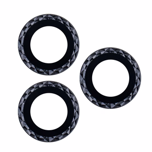 "iPhone 14 Plus" 6,7" juodų rombo formos akinių su lęšiais rinkinys (2 vnt.)