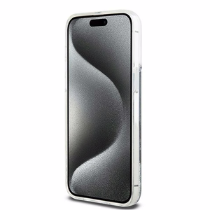 DKNY dėklas telefonui iPhone 15 Pro Max 6,7" DKHCP15XLBNAEK juodas HC skysti blizgučiai su arkinis logotipas