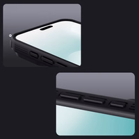 "Nillkin CamShield Pro MagSafe" suderinamas dėklas "iPhone 17" - skaidrus, juodas