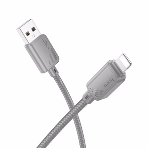 Kabelis USB A į Lightning Hoco 2,4A 1 m X113 pilkas