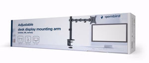 Gembird MA-D1-01 monitoriaus laikiklis arba stovas 81,3 cm (32") Juoda Stalas