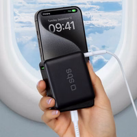 SBS Išorinė baterija 20000mAh 65W PD AFC USB-C USB-A - skirtas nešiojamiems kompiuteriams, planšetėms ir išmaniesiems telefonams - juoda