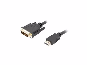 Lanberg CA-HDDV-10CC-0030-BK vaizdo kabelio adapteris 3 m HDMI A tipo (standartinis) DVI-D Juoda