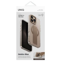 Uniq Heldro Max Magclick įkrovimo dėklas iPhone 16 Pro Max telefonui – auksinis