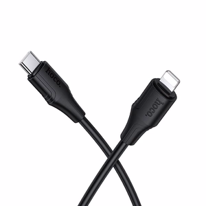 Silikoninis kabelis USB-A į Lightning HOCO 27W 1 m X124 juodas