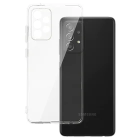 Galinė dėklas telefonui 2 mm puikiai tinka SAMSUNG GALAXY A52/A52S skaidrus