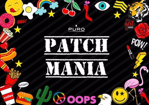 PURO Patch Mania dėklas, skirtas Samsung Galaxy A3 (2017), su 5 dekoratyvinėmis aplikacijomis, geltonas