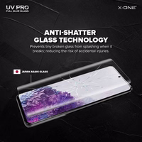 UV PRO grūdintas stiklas X-ONE – skirtas Samsung Galaxy S9 (su dėklu suderinamas)