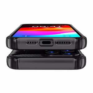 iPhone 15 Pro Hybrid Armor dėklas - mėlynas