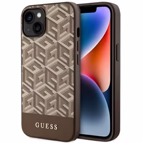 Guess GUHMP14SHGCFSEW iPhone 14 / 15 /13 6.1" rudas/rudas hardcase GCube Stripes MagSafe