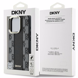 DKNY Languotas raštas magnetinis iPhone 16 Pro dėklas - juodas