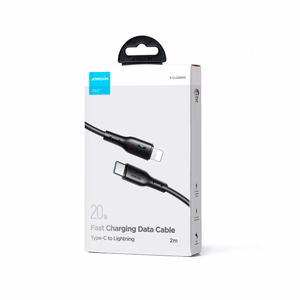 "Joyroom Premium Series A13 Lightning / USB-C 20W 2 m ilgio kabelis - juodas
