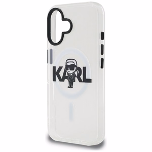 Karl Lagerfeld IML Karl Sketch Logo MagSafe dėklas iPhone 16 - skaidrus