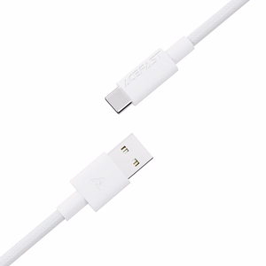 USB kabelis Acefast C18-04 USB-A to USB-C 1.2m baltas