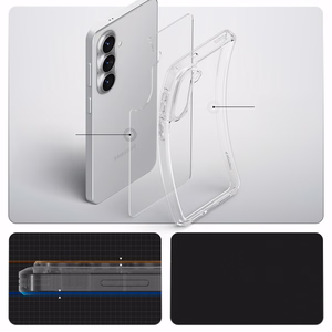 SPIGEN dėklas ULTRA HYBRID skirtas SAMSUNG S26 crystal clear