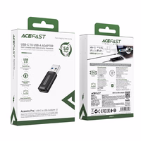 Acefast J2 USB-C 3.0 (moteriškas) į USB-A 3.0 (vyriškas) 5Gb/s adapteris - juodas
