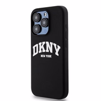 DKNY Skystas silikoninis baltas spausdintas logotipas magnetinis dėklas telefonui iPhone 14 Pro - juodas