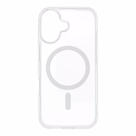 Dėklas telefonui Drop Glue spalvingas žiedinis Mag Cover, suderinamas su MagSafe IPHONE 17, baltas