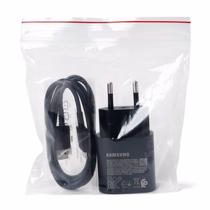 Samsung EP-TA200EBE USB-A 15W sieninis įkroviklis su EP-DR140ABE USB-A - USB-C kabeliu (OOB Bulk - pakaitinė pakuotė) - juodas