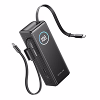 "EcoFlow RAPID Powerbank" 25000 mAh, 170 W (įmontuoti 100 W kabeliai).