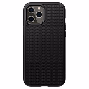 Spigen Liquid Air dėklas iPhone 12 / iPhone 12 Pro - Matinis juodas