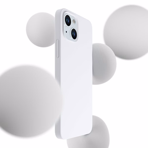 3mk Hardy Silikoninis Magnetinis dėklas iPhone 15 - balta ir sidabrinė