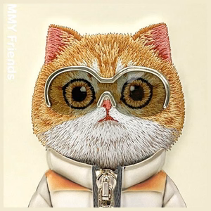 Nimmy Cool&Cute 2.0 katės dėklas telefonui iPhone 15 – smėlinis