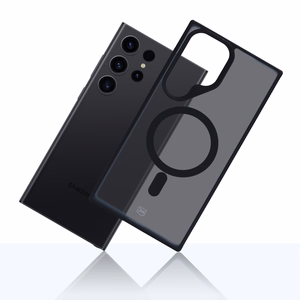3mk dūminis magnetinis dėklas telefonui su MagSafe Samsung Galaxy S24 Ultra - pusiau skaidrus