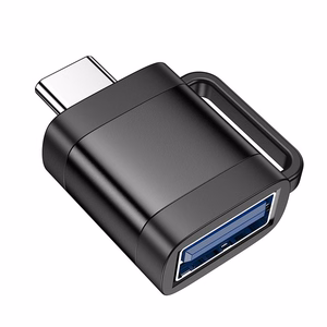 adapteris OTG USB C do USB A Hoco 3A UA31C juodas