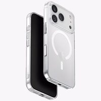 Uniq Airsuit Magnetinis įkrovimo dėklas telefonui iPhone 17 Pro - Permatomas